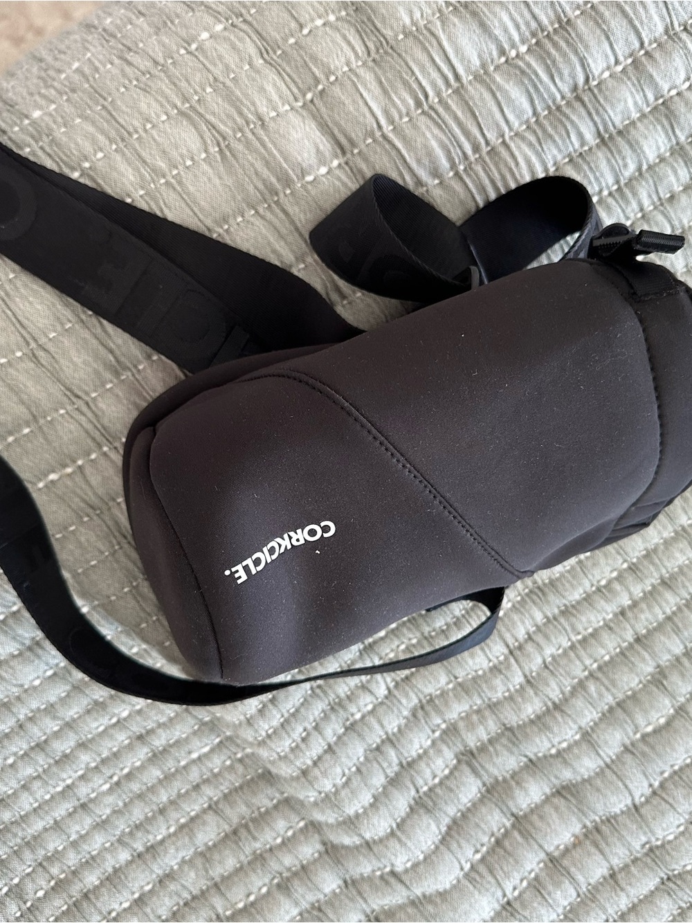 Corkcicle Black Men’s Belt Bag with Logo